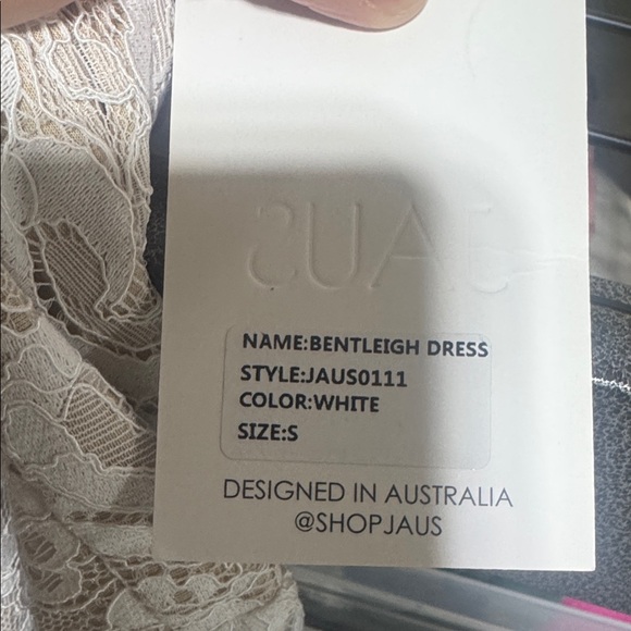 JAUS BENTLEIGH DRESS WHITE/NUDE sz S NWT - Picture 10 of 10